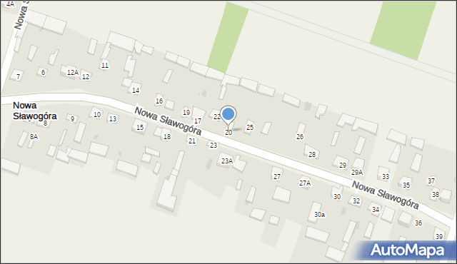 Nowa Sławogóra, Nowa Sławogóra, 20, mapa Nowa Sławogóra