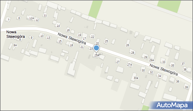 Nowa Sławogóra, Nowa Sławogóra, 23A, mapa Nowa Sławogóra