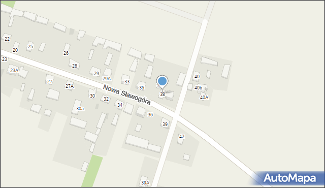 Nowa Sławogóra, Nowa Sławogóra, 38, mapa Nowa Sławogóra
