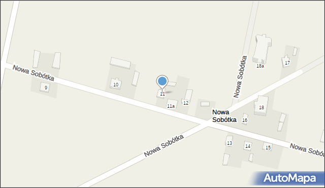 Nowa Sobótka, Nowa Sobótka, 11, mapa Nowa Sobótka