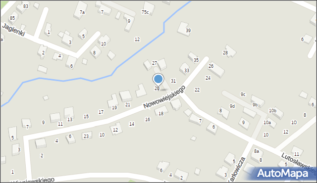 Nowa Sól, Nowowiejskiego Feliksa, 25, mapa Nowa Sól