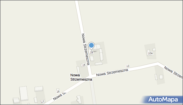 Nowa Strzemeszna, Nowa Strzemeszna, 14, mapa Nowa Strzemeszna