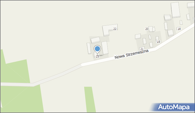 Nowa Strzemeszna, Nowa Strzemeszna, 23, mapa Nowa Strzemeszna