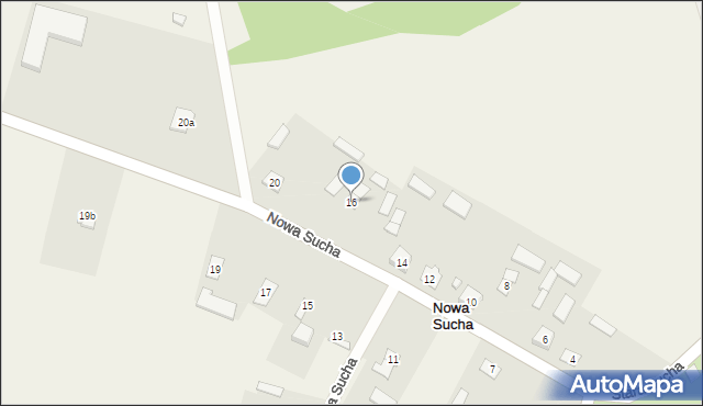 Nowa Sucha, Nowa Sucha, 16, mapa Nowa Sucha