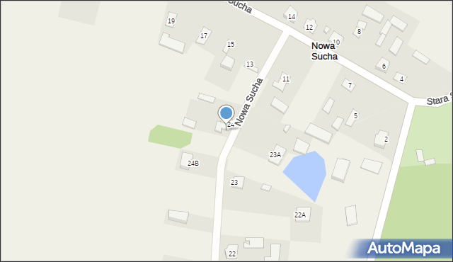 Nowa Sucha, Nowa Sucha, 24a, mapa Nowa Sucha