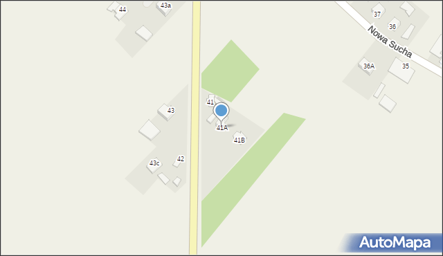 Nowa Sucha, Nowa Sucha, 41A, mapa Nowa Sucha