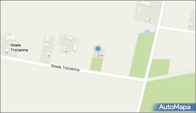 Nowa Trzcianna, Nowa Trzcianna, 3, mapa Nowa Trzcianna