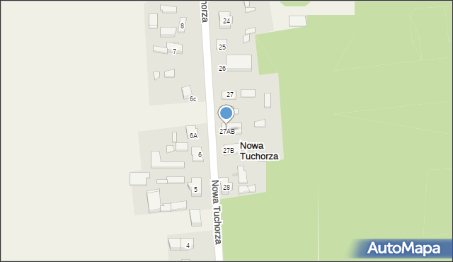 Nowa Tuchorza, Nowa Tuchorza, 27AB, mapa Nowa Tuchorza