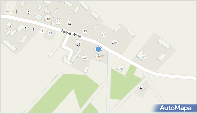 Nowa Wieś, Nowa Wieś, 18, mapa Nowa Wieś