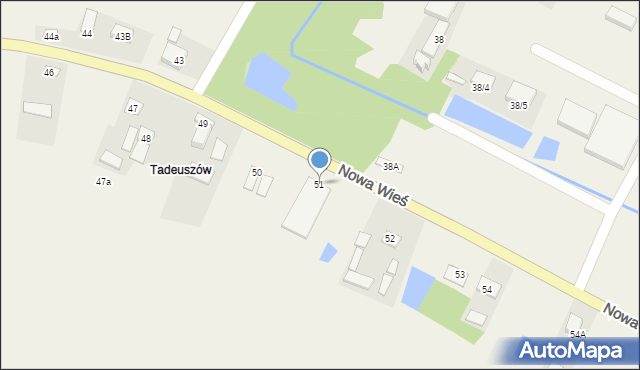 Nowa Wieś, Nowa Wieś, 51, mapa Nowa Wieś