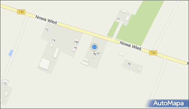 Nowa Wieś, Nowa Wieś, 76, mapa Nowa Wieś
