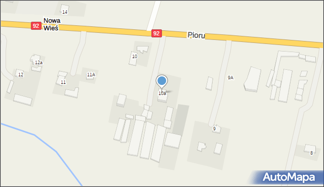 Nowa Wieś, Nowa Wieś, 10a, mapa Nowa Wieś