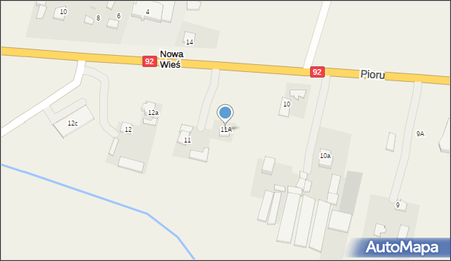 Nowa Wieś, Nowa Wieś, 11A, mapa Nowa Wieś