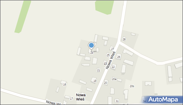 Nowa Wieś, Nowa Wieś, 24, mapa Nowa Wieś