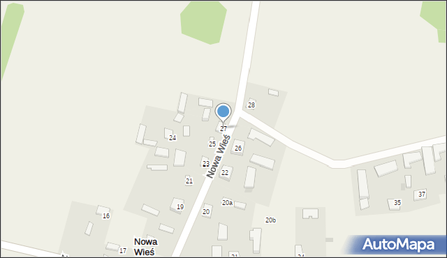 Nowa Wieś, Nowa Wieś, 27, mapa Nowa Wieś
