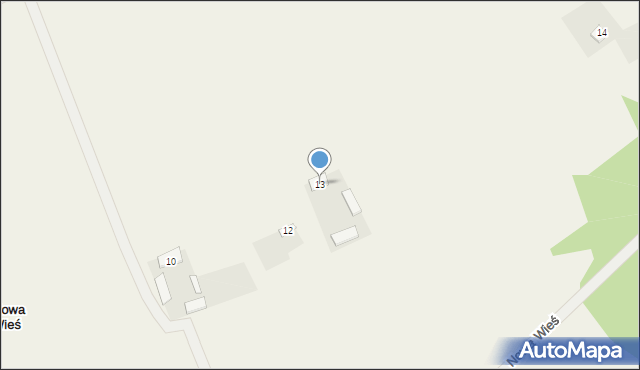 Nowa Wieś, Nowa Wieś, 13, mapa Nowa Wieś