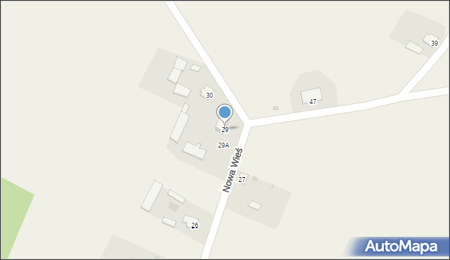 Nowa Wieś, Nowa Wieś, 29, mapa Nowa Wieś