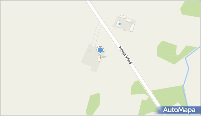 Nowa Wieś, Nowa Wieś, 9, mapa Nowa Wieś