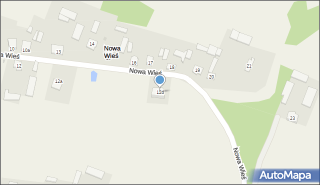 Nowa Wieś, Nowa Wieś, 12d, mapa Nowa Wieś