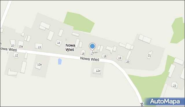 Nowa Wieś, Nowa Wieś, 17, mapa Nowa Wieś