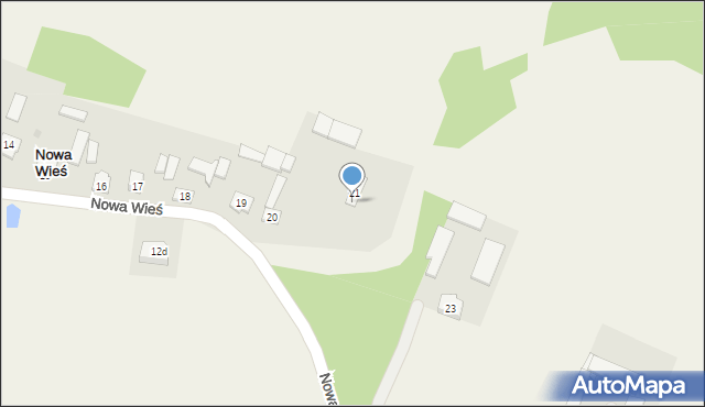 Nowa Wieś, Nowa Wieś, 22, mapa Nowa Wieś