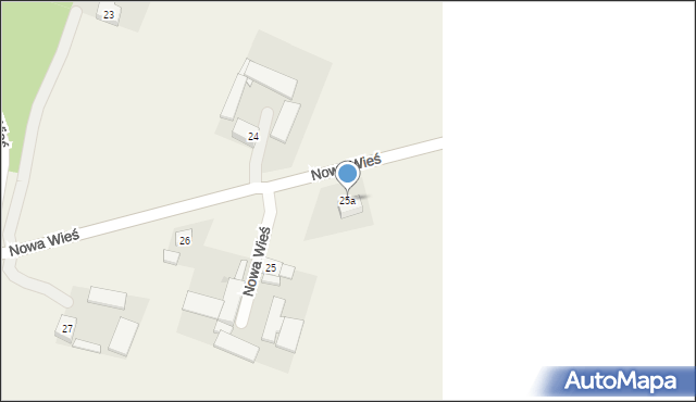 Nowa Wieś, Nowa Wieś, 25a, mapa Nowa Wieś