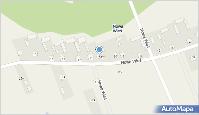 Nowa Wieś, Nowa Wieś, 10A, mapa Nowa Wieś