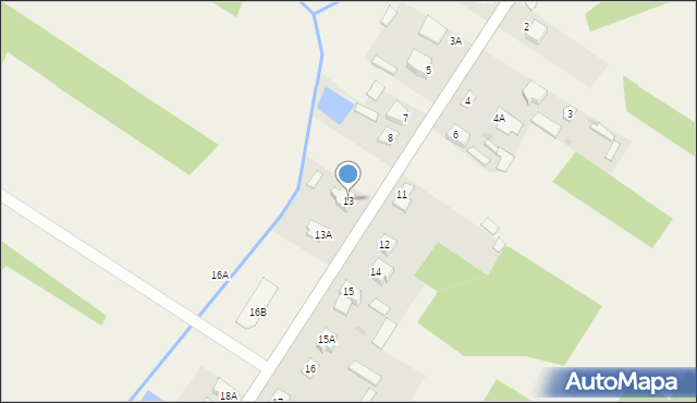 Nowa Wieś, Nowa Wieś, 13, mapa Nowa Wieś