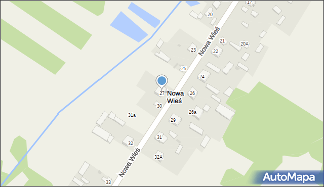 Nowa Wieś, Nowa Wieś, 27, mapa Nowa Wieś