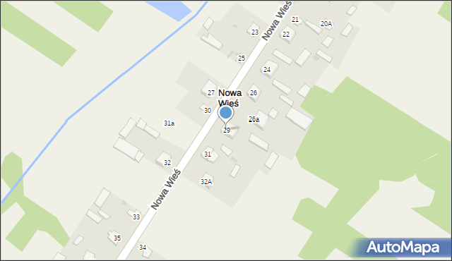 Nowa Wieś, Nowa Wieś, 29, mapa Nowa Wieś