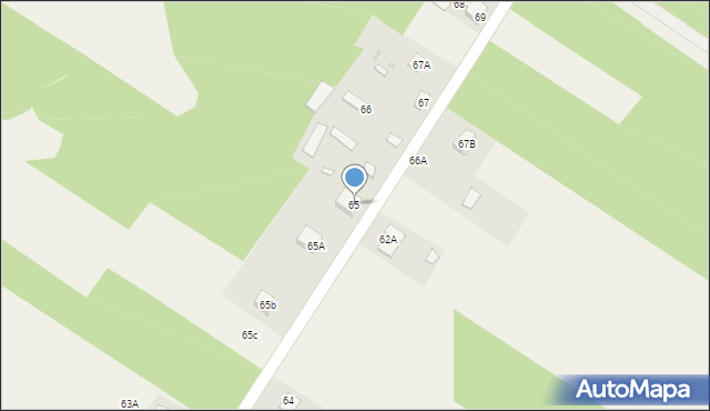 Nowa Wieś, Nowa Wieś, 65, mapa Nowa Wieś