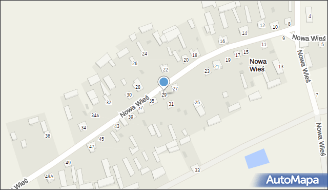 Nowa Wieś, Nowa Wieś, 29, mapa Nowa Wieś