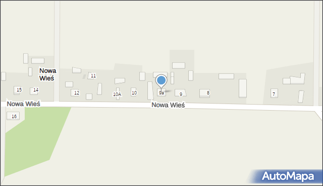 Nowa Wieś, Nowa Wieś, 9a, mapa Nowa Wieś