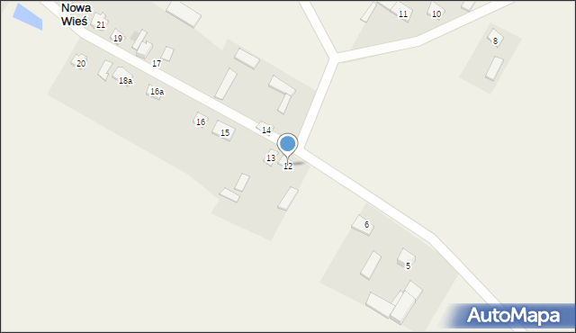 Nowa Wieś, Nowa Wieś, 12, mapa Nowa Wieś