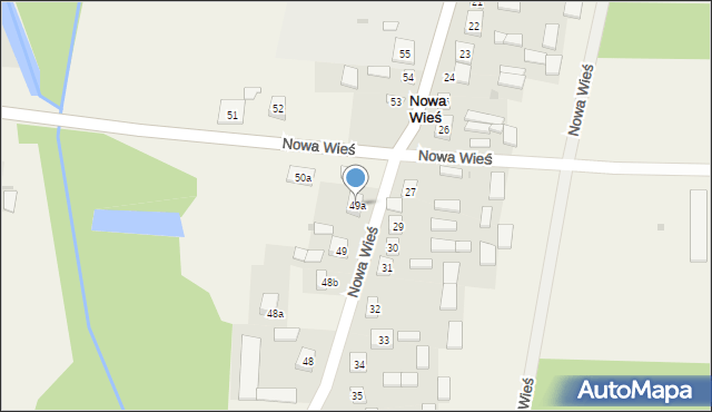 Nowa Wieś, Nowa Wieś, 49a, mapa Nowa Wieś