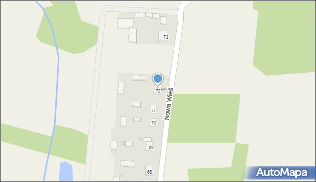 Nowa Wieś, Nowa Wieś, 72, mapa Nowa Wieś