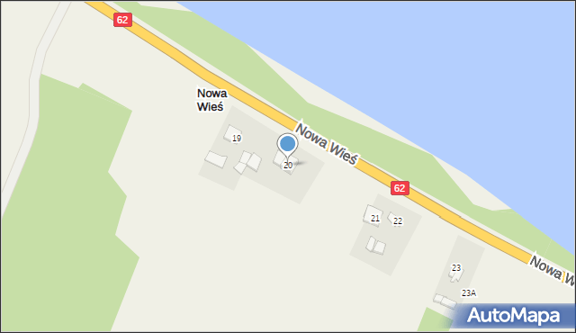 Nowa Wieś, Nowa Wieś, 20, mapa Nowa Wieś