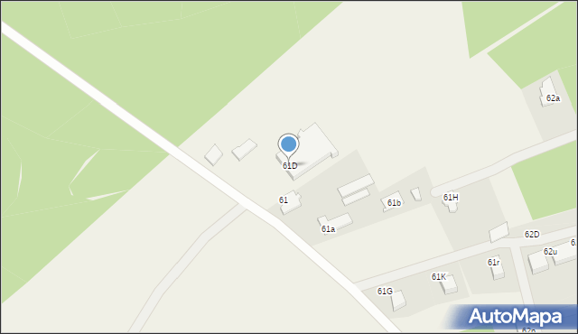 Nowa Wieś, Nowa Wieś, 61D, mapa Nowa Wieś