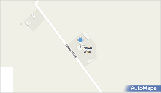 Nowa Wieś, Nowa Wieś, 5, mapa Nowa Wieś