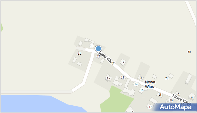 Nowa Wieś, Nowa Wieś, 12, mapa Nowa Wieś