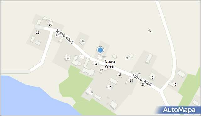 Nowa Wieś, Nowa Wieś, 8, mapa Nowa Wieś