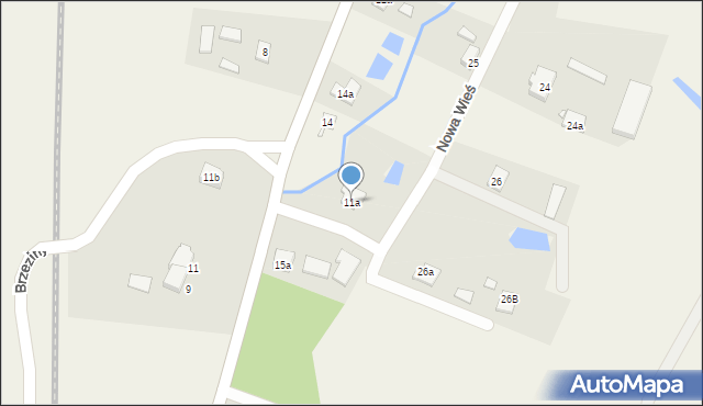 Nowa Wieś, Nowa Wieś, 11a, mapa Nowa Wieś