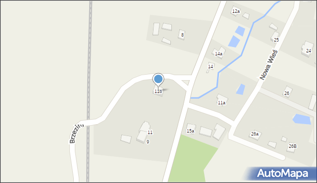 Nowa Wieś, Nowa Wieś, 11b, mapa Nowa Wieś