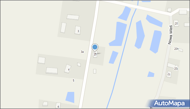 Nowa Wieś, Nowa Wieś, 15, mapa Nowa Wieś
