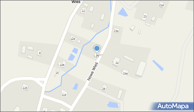 Nowa Wieś, Nowa Wieś, 25, mapa Nowa Wieś