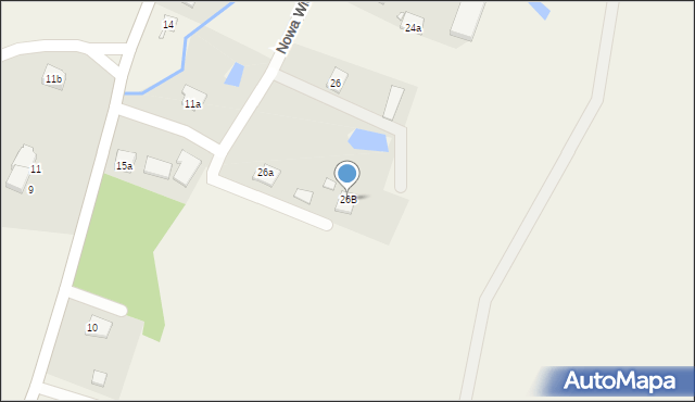 Nowa Wieś, Nowa Wieś, 26B, mapa Nowa Wieś