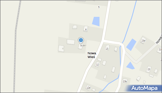 Nowa Wieś, Nowa Wieś, 7, mapa Nowa Wieś