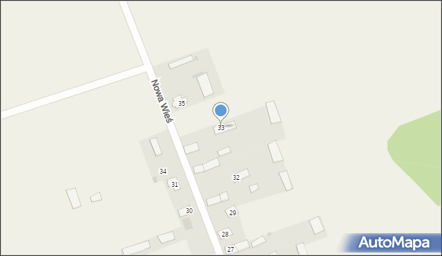 Nowa Wieś, Nowa Wieś, 33, mapa Nowa Wieś