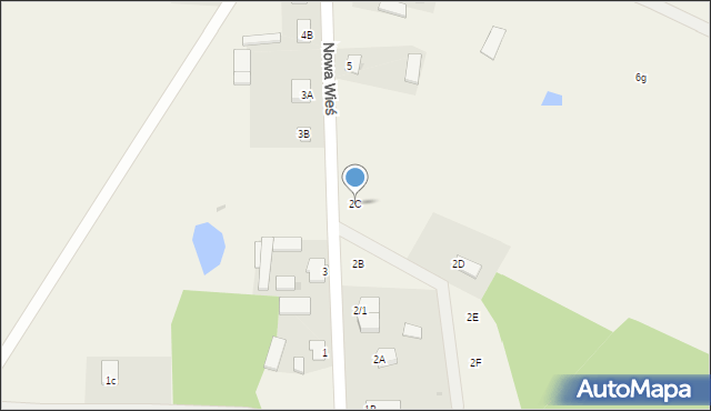 Nowa Wieś, Nowa Wieś, 2C, mapa Nowa Wieś