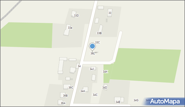 Nowa Wieś, Nowa Wieś, 34L, mapa Nowa Wieś